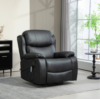 MODFU Massagesessel Relaxsessel mit Massagefunktion,mit Liegefunktion, Heizfunktion (Luxus Massagesessel elektrisch mit Heizfunktion & Liegeposition – Relaxsessel für Senioren & Gamer), mit Relaxfunktion