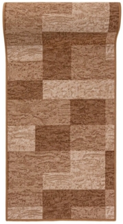 Mazovia Läufer Läufer Teppichläufer Brücke - Vorzimmer Küche - Beige, 67 x 100 cm, Kurzflor, Rutschfest, Meterware, Verschiedene Größen