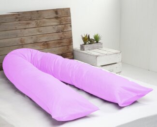 Heimtex Seitenschläferkissen 12ft U-Schwangerschaftskissen, 3kg Weiche Hohlfaser, Made in Germany