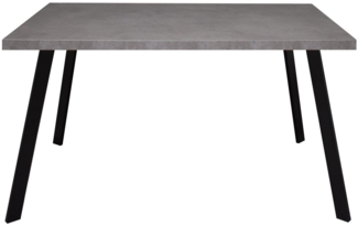 Esstisch rechteckig Ediva 1 200 x 100 x 75 Esszimmertisch Schwarz/Graphit 13870-200