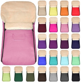 Baby-Joy Fußsack Fußsack KAI XL 105cm Lammwolle Winterfußsack Thermo Babyfußsack 6 Mon, Wetterfest, Thermo-warm und Ultraweich