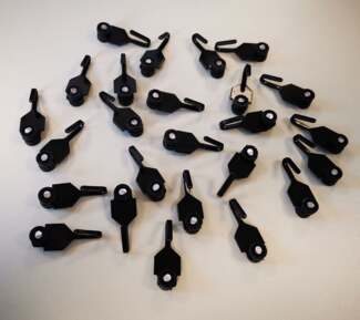Sojag Vorhang Clips 25 Stück | Schwarz