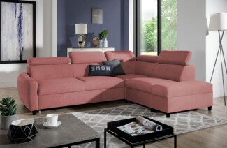 99rooms Latos Ecksofa Velours ESITO Rosa Rechts ohne