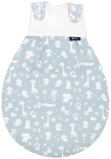 Alvi Baby-Mäxchen Außensack Animals blau, Größe:50/56