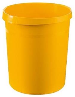 Han 'Grip' Papierkorb Grip, mit umlaufendem Griffrand und 2 Griffmulden, 18 Liter, Gelb