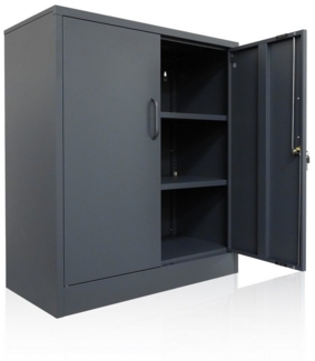 ONDIS24 Aktenschrank Mehrzweckschrank Stahlschrank - Büroschrank Metallschrank abschließbar mit justierbaren Einlegeböden, 50Kg Pro Einlage