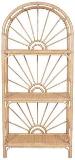 Vente-unique - Regal mit 3 Einlegeböden - Rattan - Naturfarben - NEMERI