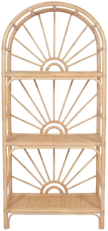 Vente-unique - Regal mit 3 Einlegeböden - Rattan - Naturfarben - NEMERI