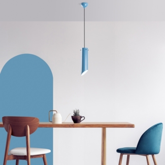 Kronleuchter, 'Kesikboru', 114 x 28 x 28, Hellblau