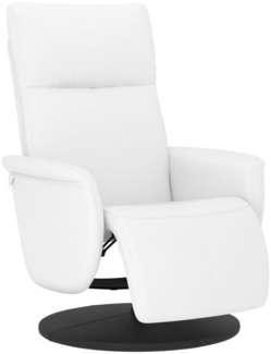 vidaXL Relaxsessel mit Fußteil Weiß Kunstleder 356550