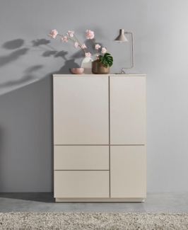 HBZ Highboard Vince Highboard, B/H/T 103x142x38 cm (1 St), Breite 103 cm, Push-to Open, Melaminbeschichtung