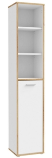 expendio Aktenschrank Keilo 5 Weiß / Artisan Oak Nb, 45x227x42 cm