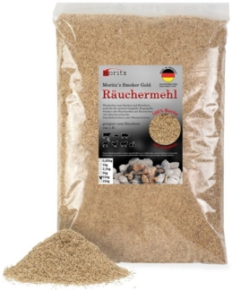 Moritz Räucherbox 15kg Räuchermehl Buche fein 0,5 -1 mm Räucher Mehl Späne für Schnecke Sparbrand Spirale Fisch Fleisch
