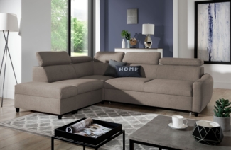 99rooms Latos Ecksofa Velours ESITO Beige Links mit