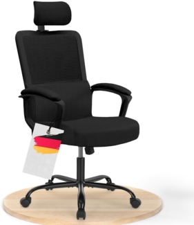 DUMOS Bürostuhl Ergonomisch - EIN Schreibtischstuhl mit Komfortarmlehnen, Ausgestattet mit Einer Bequemen Lendenwirbelstütze und Fußstütze, Office Chair Geeignet für Zuhause