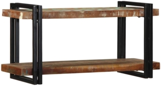 vidaXL Wandregal Mehrfarbig Altholz Massivholz 4017486