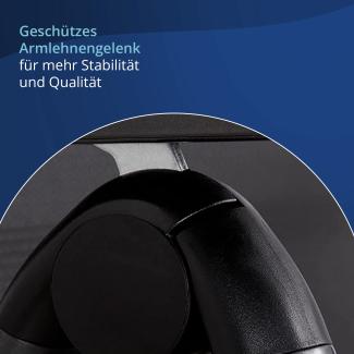 KHG Gartenstuhl Hochlehner Alu Klappstuhl, 8-fach verstellbare Rückenlehne mit Armlehne, Anthrazit Grau wetterfest rostfrei, Belastbarkeit 120 kg, Balkon Garten Stuhl, vormontiert, Kunststoff Gewebe