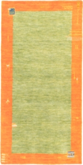 Morgenland Gabbeh Teppich - Indus - 140 x 70 cm - hellgrün