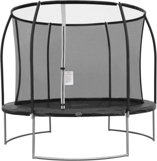 AXI Boston Trampolin rund mit Netz Ø 305 cm in Schwarz Inground & Onground Trampolin für Kinder mit Umrandung | Schwarz | Metall | 311.00 cm