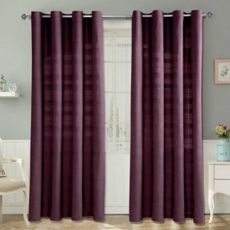 Homescapes Gardine Gardinen mit Ösen Rajput lila 2er Set, 182x167 cm