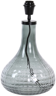 Lampenfuß MAEKO von Light & Living Tischleuchte Ø25x42 cm Rauchglas Grau