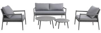 Royal Garden Ropero Sofa-Set mattgrau RO_879045