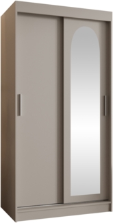 Kleiderschrank Samker 100 cm (Farbe: Cashmere, ohne Schubladen)