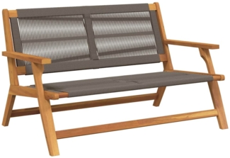 vidaXL gartenmöbel Grau 122 x 78 x 73 cm Massivholz Akazie 367824