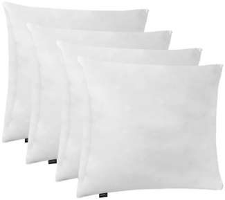 LILENO HOME Microfaserkissen - geeignet für Allergiker, in verschiedenen Größen - Made in Germany, Füllung: 100% Polyester, Rückenschläfer, Seitenschläfer, Bauchschläfer, Set, 4er Set, Kissen 50x60 cm mit Reißverschluss, als Bettkissen oder Dekokissen