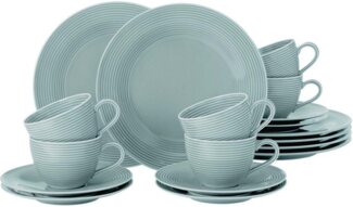 Seltmann Weiden Beat Color Glaze Kaffeeservice 18-teilig Arktisblau