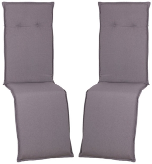 NYVI Sesselauflage Relaxliegenauflagen 2er Set Piemont 171x46 cm mit 8cm Polster Auflage, (2 St), Auflage für Relaxsessel, UV-Fest, Befestigungsband, Atmungsaktiv