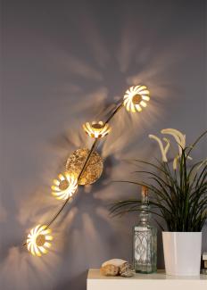 LED Deckenlampe Bloom 4-flammig 70cm Goldfarben