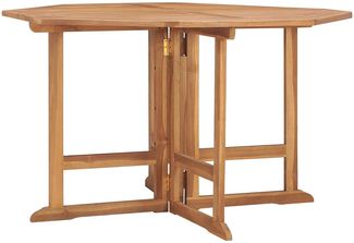Gartentisch, Esstisch, Küchentisch Klappbar 110 x 110 x 75 cm Massivholz Teak