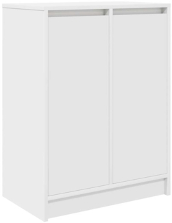 vidaXL Schuhschrank Weiß 57x34x76 cm Holzwerkstoff 861868