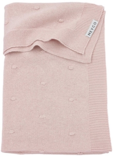 Meyco Mini Knots Babydecke 75x100 cm Soft Pink Rosa