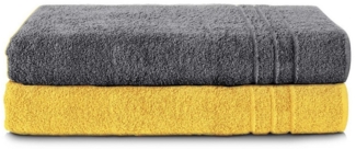 Komfortec Saunatuch Frotte aus 100% Baumwolle, Frottee (Packung, 2-St), 80x200 Saunatücher set XXL, Weich, Schnelltrocknend