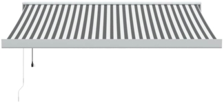 vidaXL Markise Einziehbar Anthrazit & Weiß 3,5x2,5 m Stoff & Aluminium 3216134