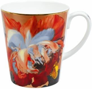 Könitz Becher Wunderbar Flourish - Poppy, Tasse mit Geschenkbox, Bone China, 600 ml, 11 5 255 2759