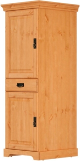 Home affaire Vorratsschrank Rügen Breite 47 cm, Kiefer massiv, 2 Türen, 1 Schubkasten
