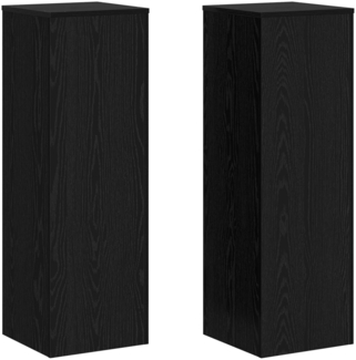 vidaXL Pflanzenständer Schwarz Eichen-Optik 33 x 33 x 100 cm 869235
