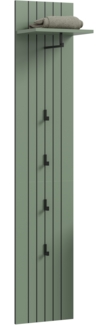 Garderobenpaneel (B/H/T: 31x160x27 cm) in Smoke Green Nachbildung