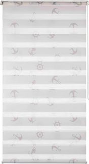 Doppelrollo MARITIM bedruckt, K-HOME, Lichtschutz, ohne Bohren, freihängend, Klemmfix, Klemmfix, bedruckt