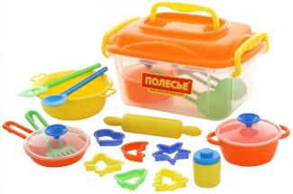 Polesie Spielzeug 56634, 20-teiliges Koch- und Backzubehör-Set, Kinderküche