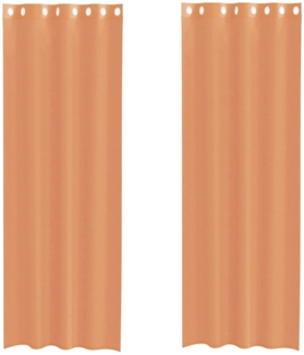 vidaXL Voile Vorhänge mit Ösen 2 Stk. Terrakotta 4102141