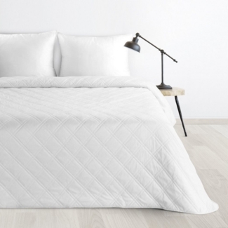 Design91 Tagesdecke Steppdecke LUIZ8 aus Samt Weicher Bett- und Sofaüberwurf, Elegante Bettdecke aus weichem Velours mit Rautenmuster