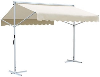 vidaXL Freistehende Markise 3x3 m Creme 143744