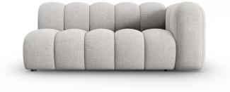 Micadoni Modulares Sofa Lupine 3-Sitzer Rechts Chenille Hellgrau