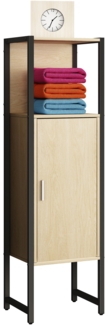 VCM Badmöbel Midischrank Edino 920009 Honig-Eiche H. 114 x B. 33 x T. 30 cm