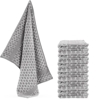 Aspero Geschirrtuch 12 Frotte Baumwoll Geschirrtücher, (12er Pack), saugstarke Abtrocktücher