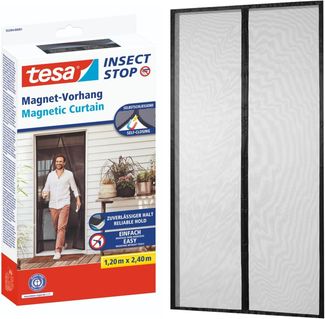 Tesa Insektenschutz Magnetvorhang Selbstschließend 120x240 cm Anthrazit
